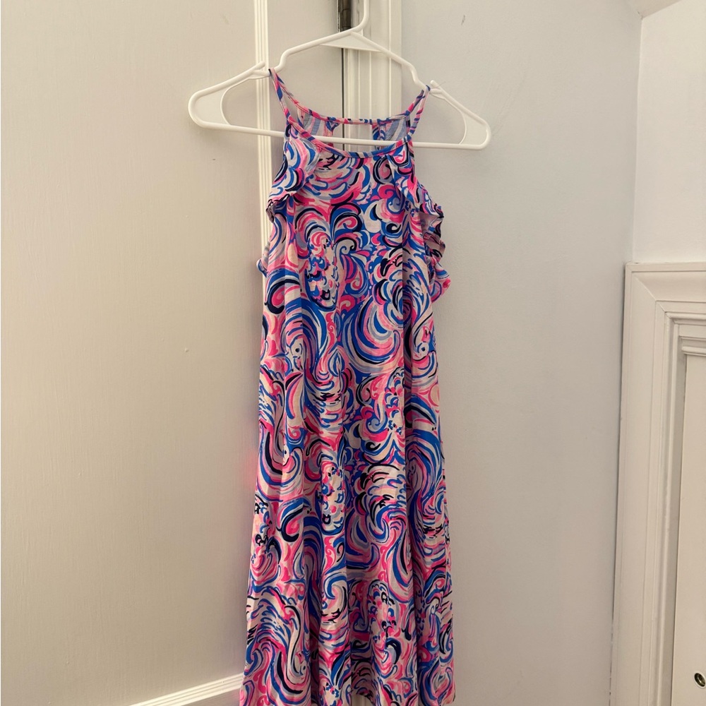 Lilly Pulitzer Pink and Blue Swirl Mini Dress